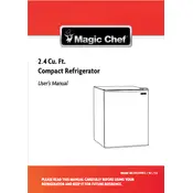 Magic Chef MCAR240B2 Refrigerator manual cover