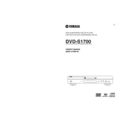 Yamaha DVD-S1700 Disc Player manual cover