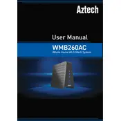 Aztech WMB260AC Router manual cover