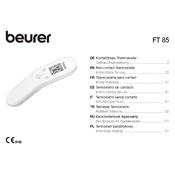 Beurer FT 85 Thermometer manual cover