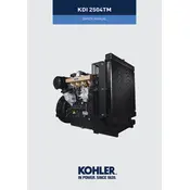 Kohler KDI2504TM Engine manual cover