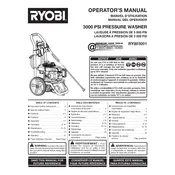 Ryobi RY803001 Washer manual cover