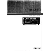 Icom IC-475H Transceiver manual cover