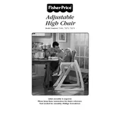 Fisher Price Mattel Adjustable High 79373 Chair manual cover