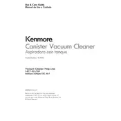 Kenmore BC4002 Vacuum manual cover