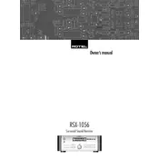 Rotel RSX-1056 Receiver manual cover