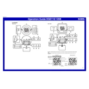 Casio DQD110 Clock manual cover