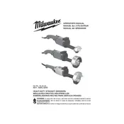 Milwaukee 5211 Grinder manual cover