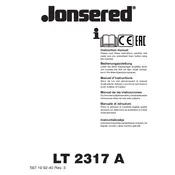 Jonsered LT 2317 A Lawn Mower 2014 manual cover