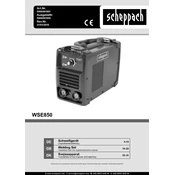 Scheppach WSE850 5906601901 Welding Machine manual cover