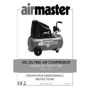 Clarke 1499525 Airmaster Tiger 7 550 Air Compressor manual cover