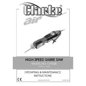 Clarke 3110426 CAT32B High Speed Sabre Saw manual cover