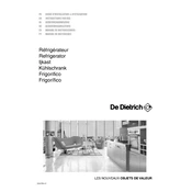 De Dietrich DRH714JE Refrigerator manual cover