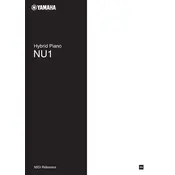 Yamaha Hybrid Piano NU1 Piano manual cover