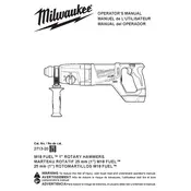 Milwaukee M18 Fuel 2713-20 Hammer manual cover