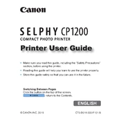 Canon Selphy CP1200 manual cover