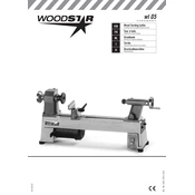 Woodstar WL 05 3902301908 Lathe manual cover