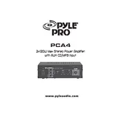 Pyle PCA4 Amplifier manual cover