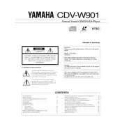 Yamaha CDV-W901 Disc Player manual cover