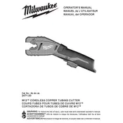 Milwaukee M12 2471-20 Cutter manual cover