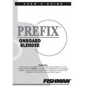 Fishman Prefix Onboard Blender Preamplifier manual cover