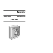 Candy CWB 714D L-80S manual cover