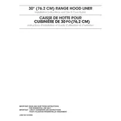 Whirlpool UVL5430JSS Hood manual cover