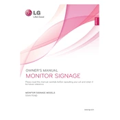 LG 55WV70MD 55WV70MD-B.AUS Signage manual cover