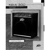 Peavey KB-A 300 Amplifier manual cover