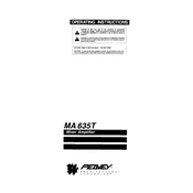 Peavey MA 635T Amplifier manual cover