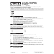 Sealey STW704 Wrench manual cover