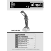 Scheppach CIL270-20ProS 5909226900 Lamp manual cover