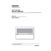 Toshiba BMS-SM1280HTLE Smart Manager manual cover