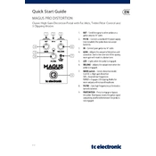 TC Electronic MAGNUS PRO DISTORTION manual cover