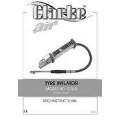 Clarke 5060287 CTILG Tyre Inflator manual cover