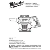 Milwaukee M18 0882-20 Vacuum manual cover