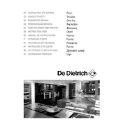 De Dietrich DOE1110X Oven manual cover