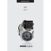 Kohler KD425-2 Engine manual cover