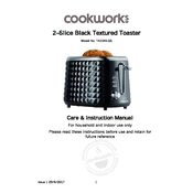 Cookworks 7378254 TA1045-GS Toaster manual cover