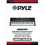 Pyle PKBRD6139BT Piano Keyboard manual cover