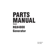 Subaru RGX4800 Generator manual cover