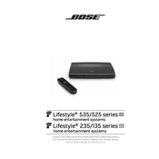 Bose Lifestyle 535 manual cover