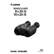 Canon IMAGE STABILIZER 8X20 IS manual cover