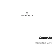 Maserati Levante Touch Control 2019 SUV manual cover