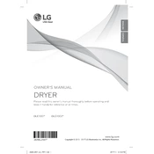 LG DLE1001W DLE1001W.ABWEEUS Dryer manual cover