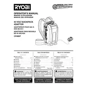 Ryobi OP40BP Adaptor manual cover