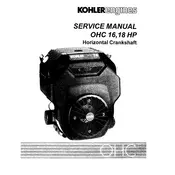 Kohler OHC16 Crankshaft manual cover