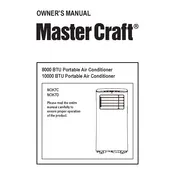 Master Craft MCPAC8KM Air Conditioner manual cover