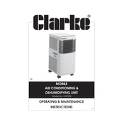 Clarke 3230550 CA7500 Mobile Air Conditioner Unit manual cover