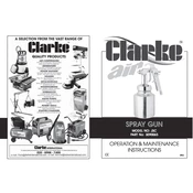 Clarke 3090065 JSC Spray Gun manual cover